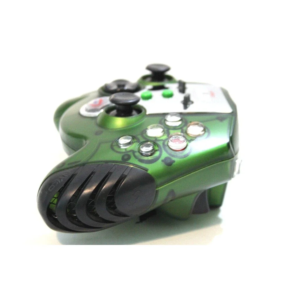 Nyko Air Flo EX Wireless Xbox Controller Green Built In Fan Cooling